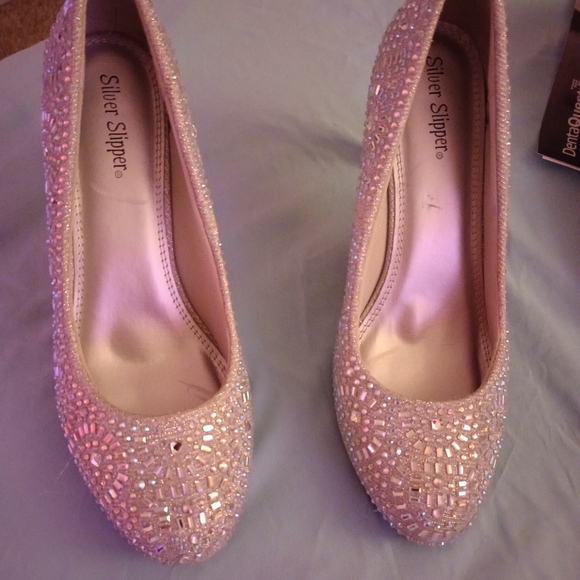 Silver slipper dress shoes - Picture 3 of 3